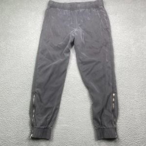 Gap‎ Pants Womens Small Black Jogger Elastic Waist Zipper Ankle Casual Wear Edgy
